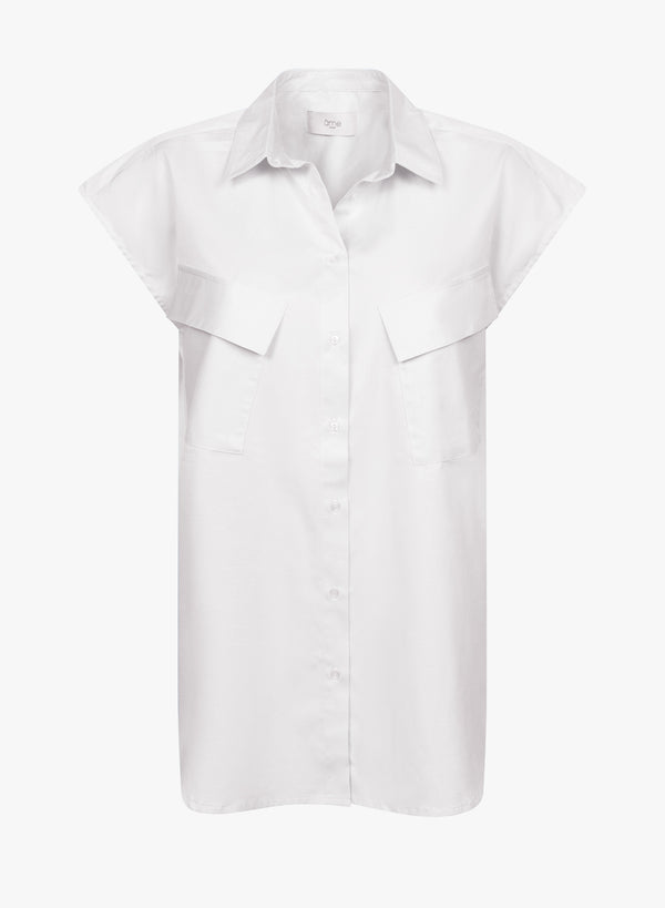Nisrine Sleeveless Shirt | White