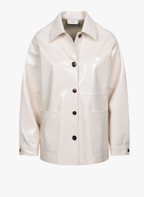 Nope Faux Leather Jacket | Off White