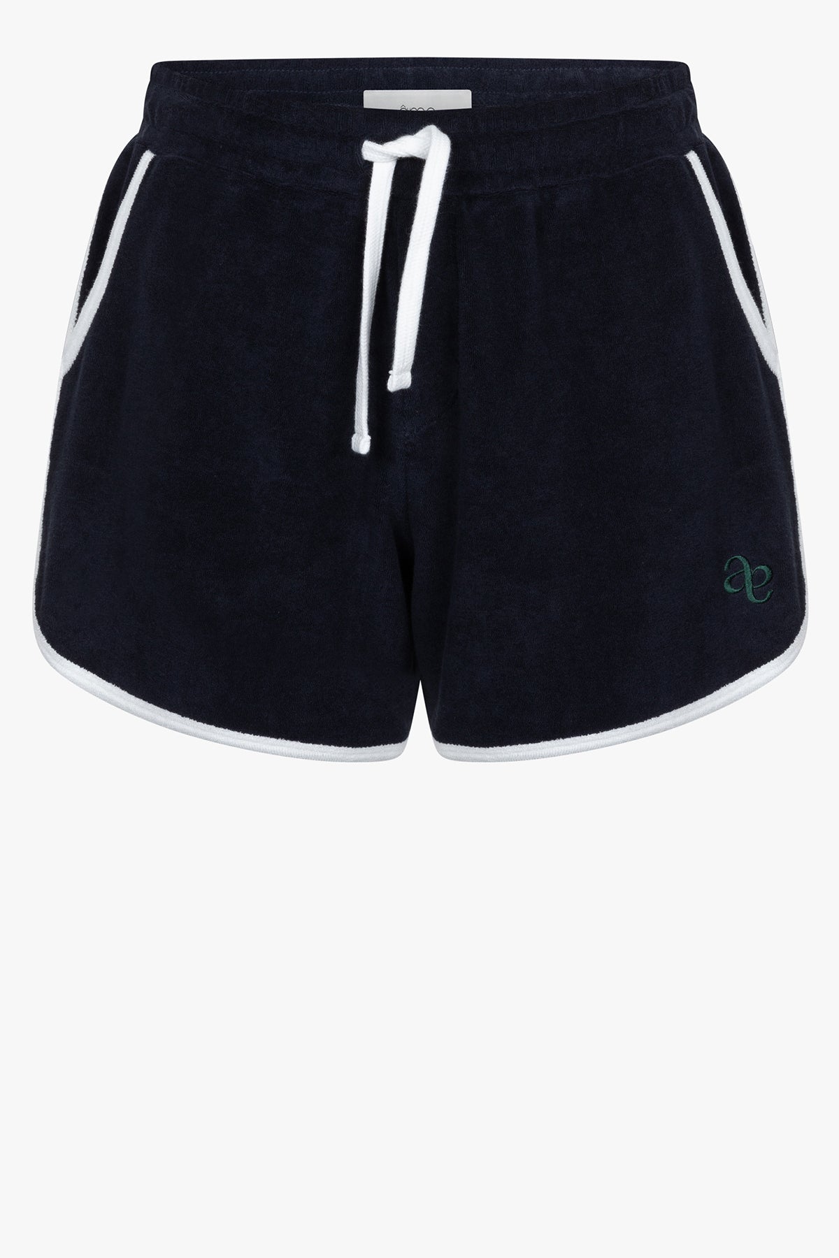 Short Norway en éponge | Bleu Marine & Blanc