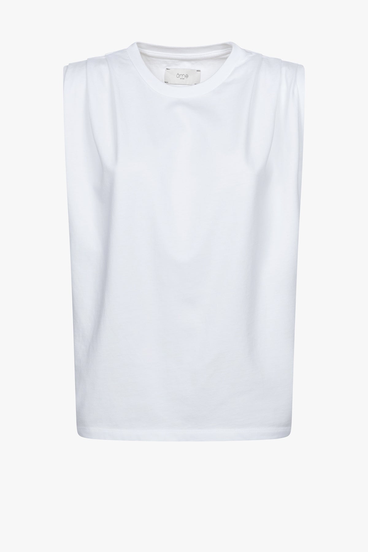 Nouka Sleeveless T-Shirt | White – Âme antwerp