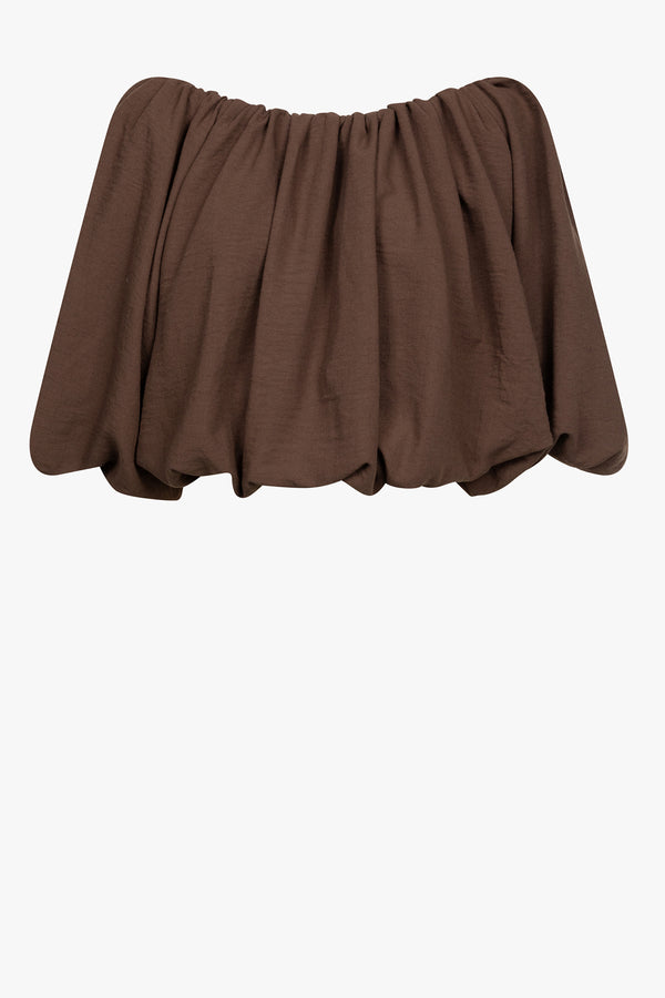 Now Off Shoulder Top | Brown