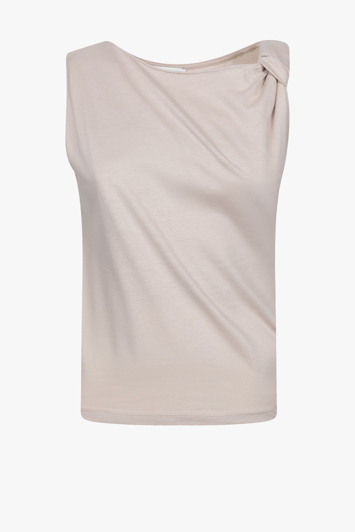 T-shirt Nutty, avec nœud | Taupe Clair