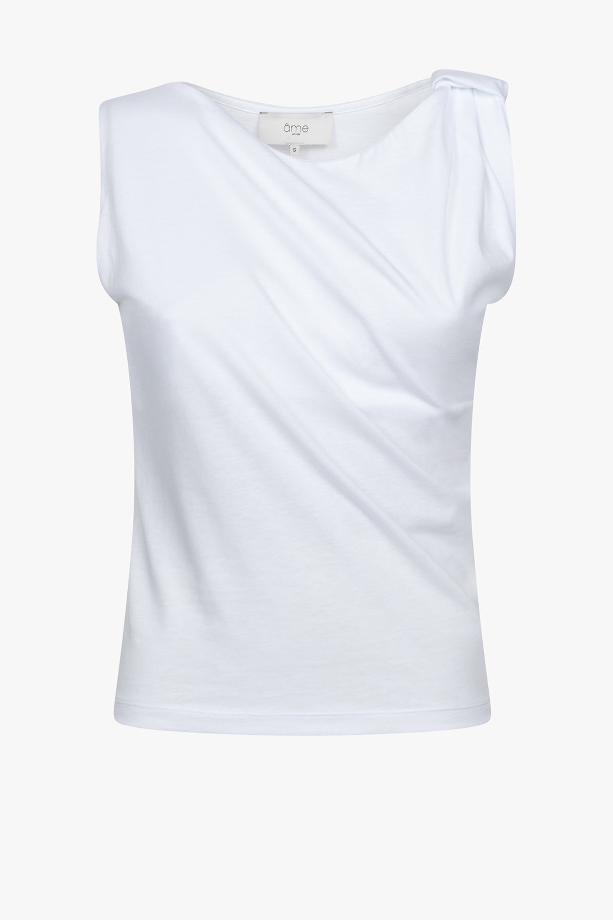 T-shirt Nutty, avec nœud | Blanc