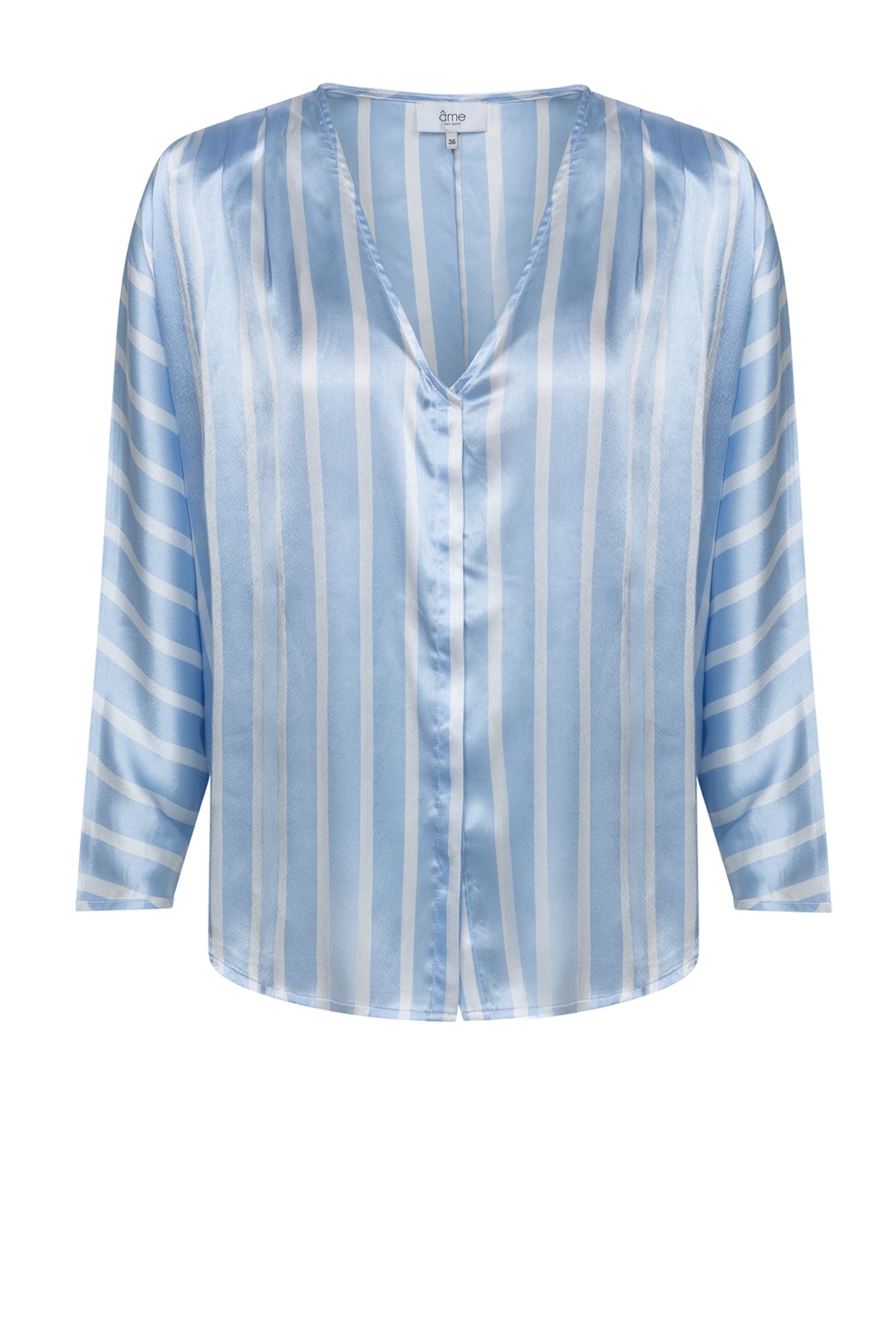 Chemise Louane à épaules rembourrées | Bleu