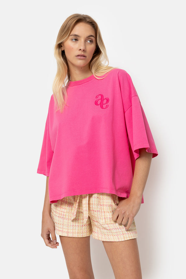 Eloise-A T-shirt Boxy | Rose vif