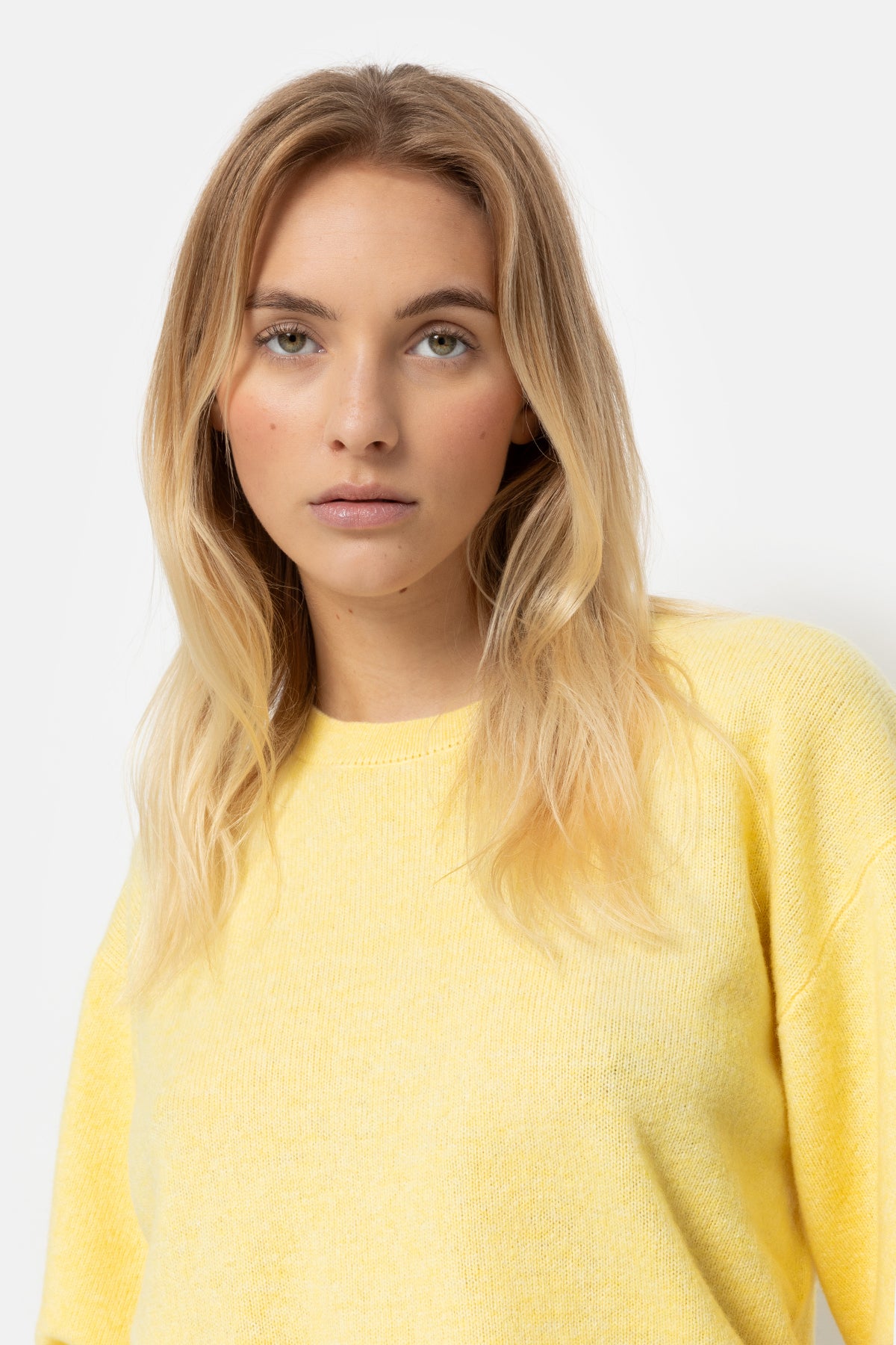 Laurent Wool Sweater | Yellow