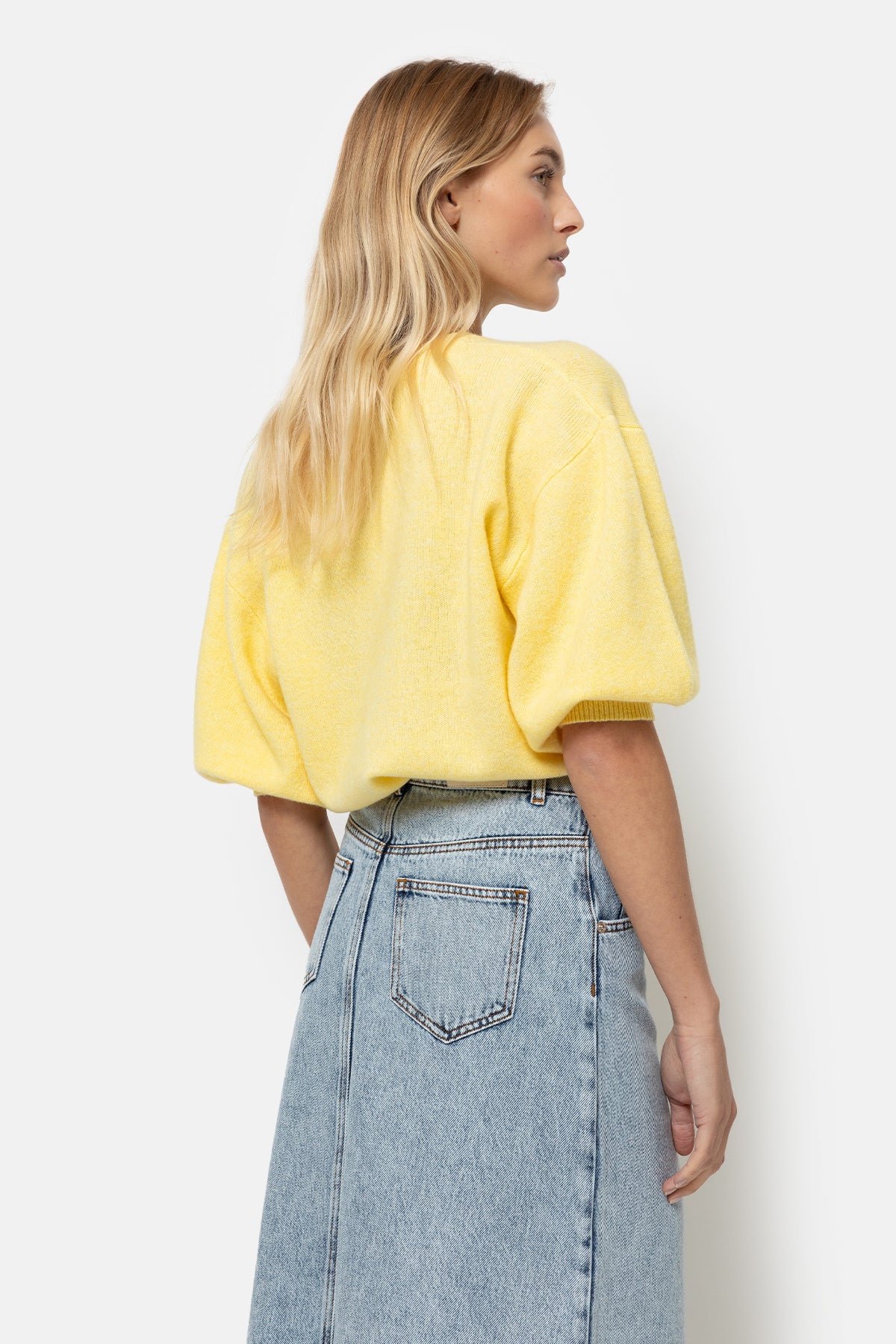 Laurent Wool Sweater | Yellow