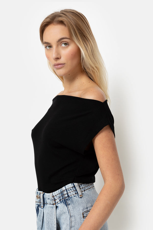 Lexi Off Shoulder Top | Black