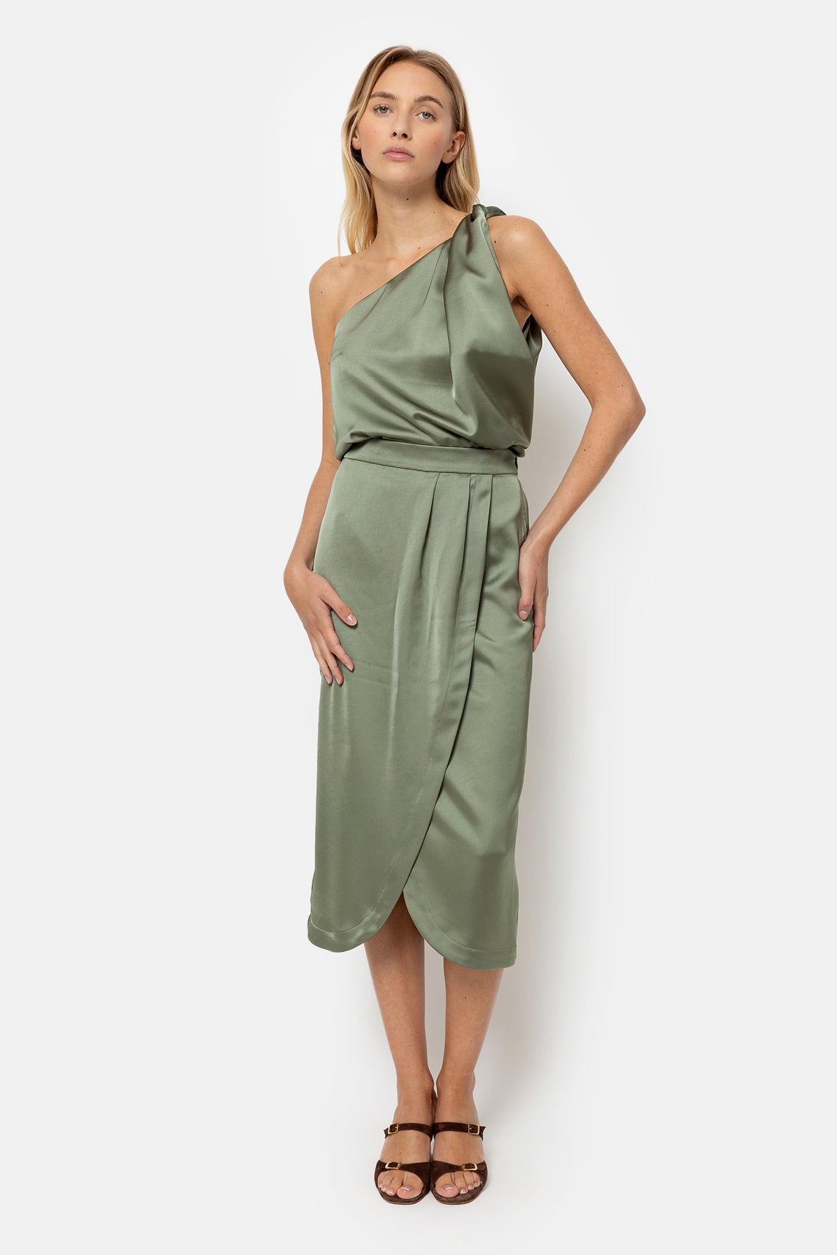 Lulah One-Shoulder Top | Khaki