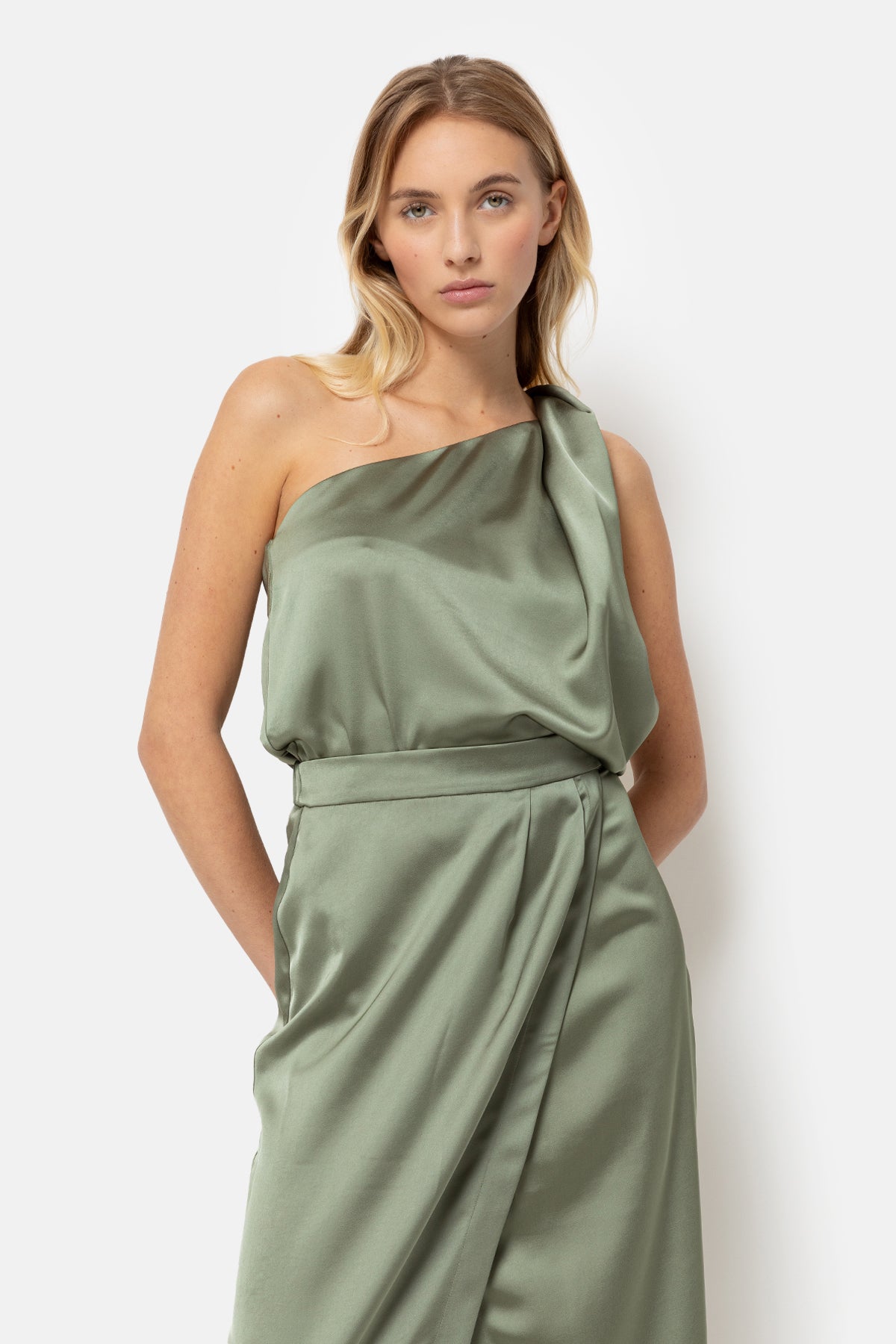 Lulah One-Shoulder Top | Khaki