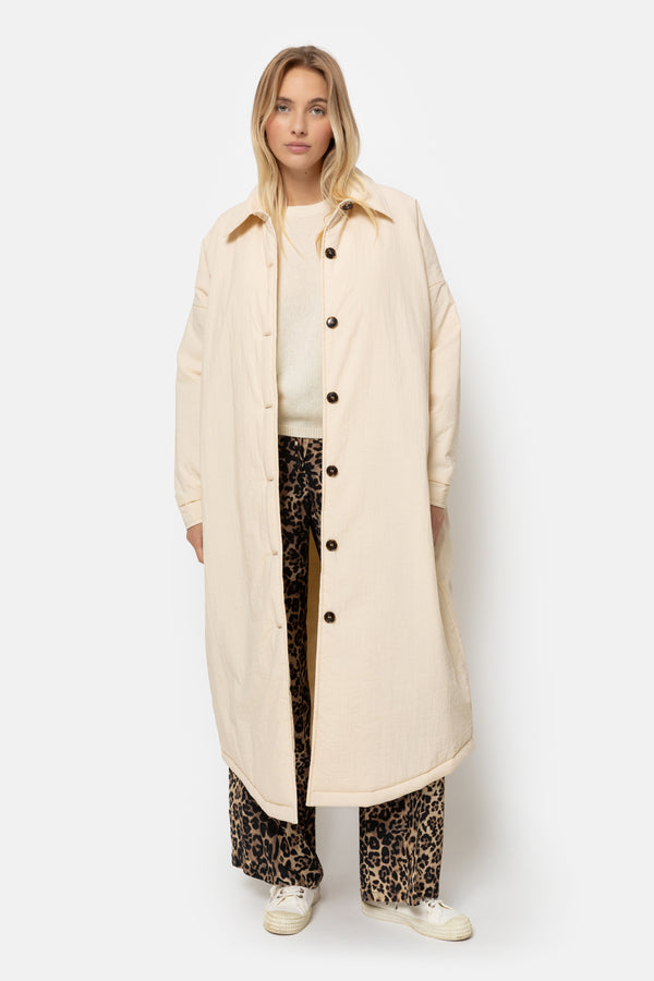 Lalee Long Duffel Coat | Off White