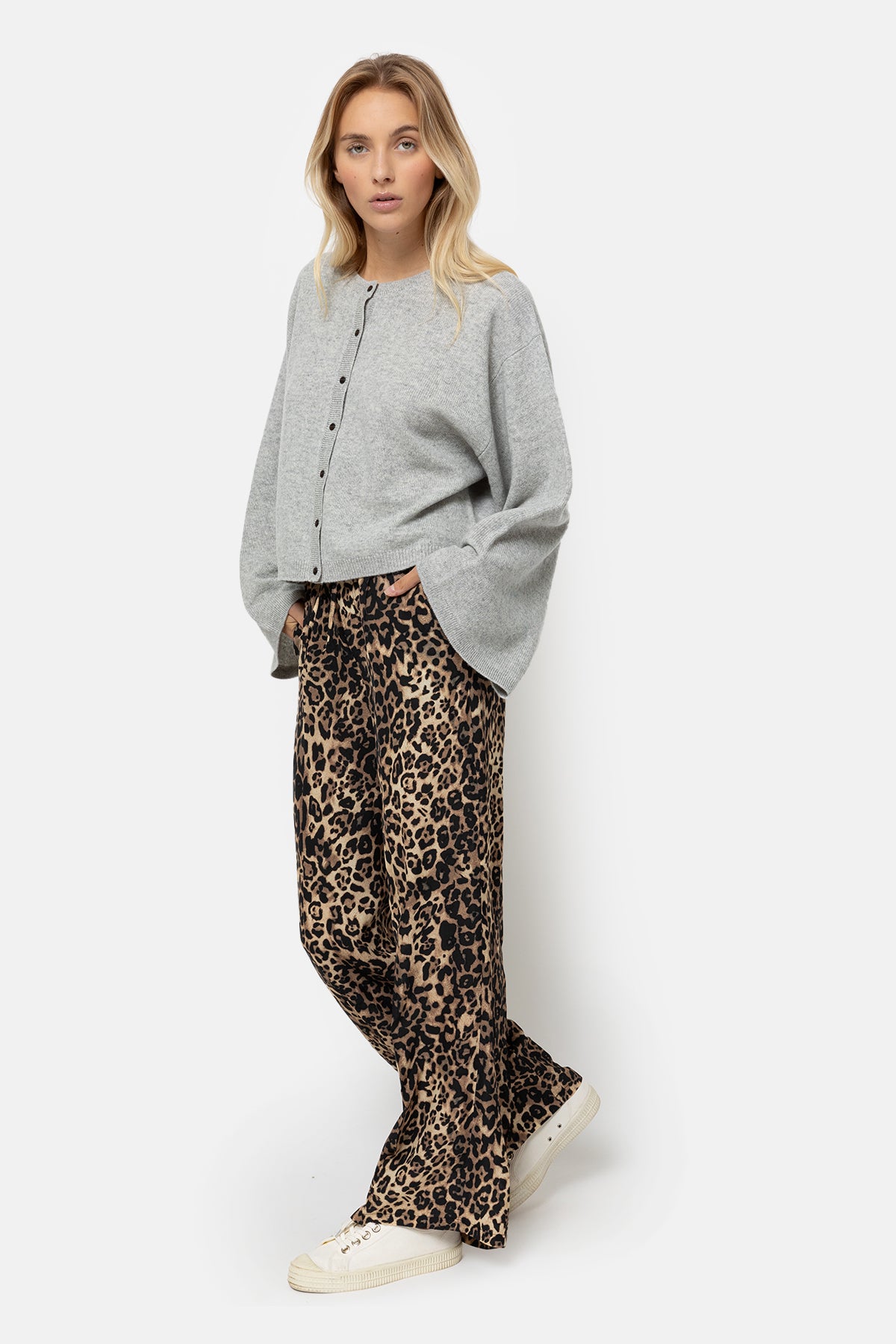 Jules Wide Pants | Leopard