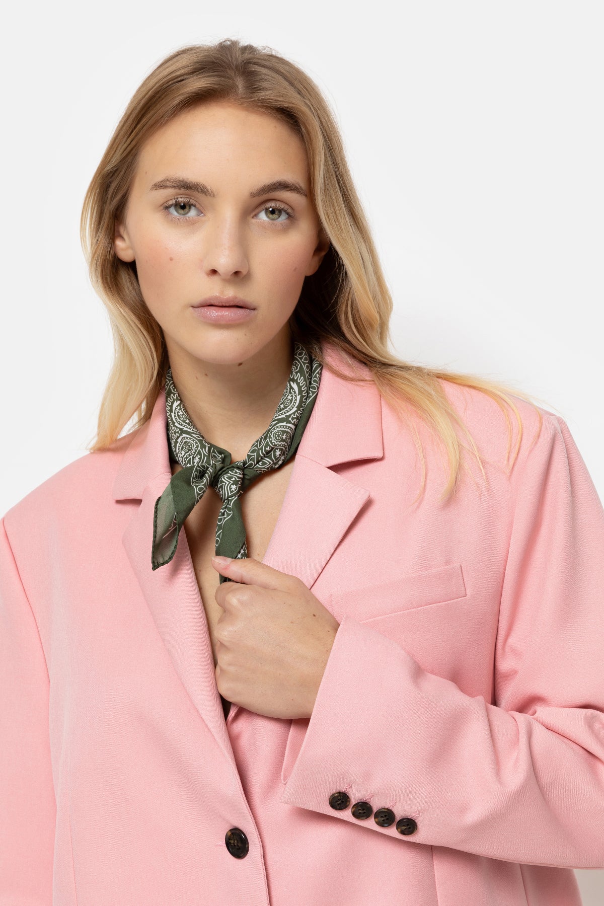 Julian Oversized Single Breasted Blazer | Pink