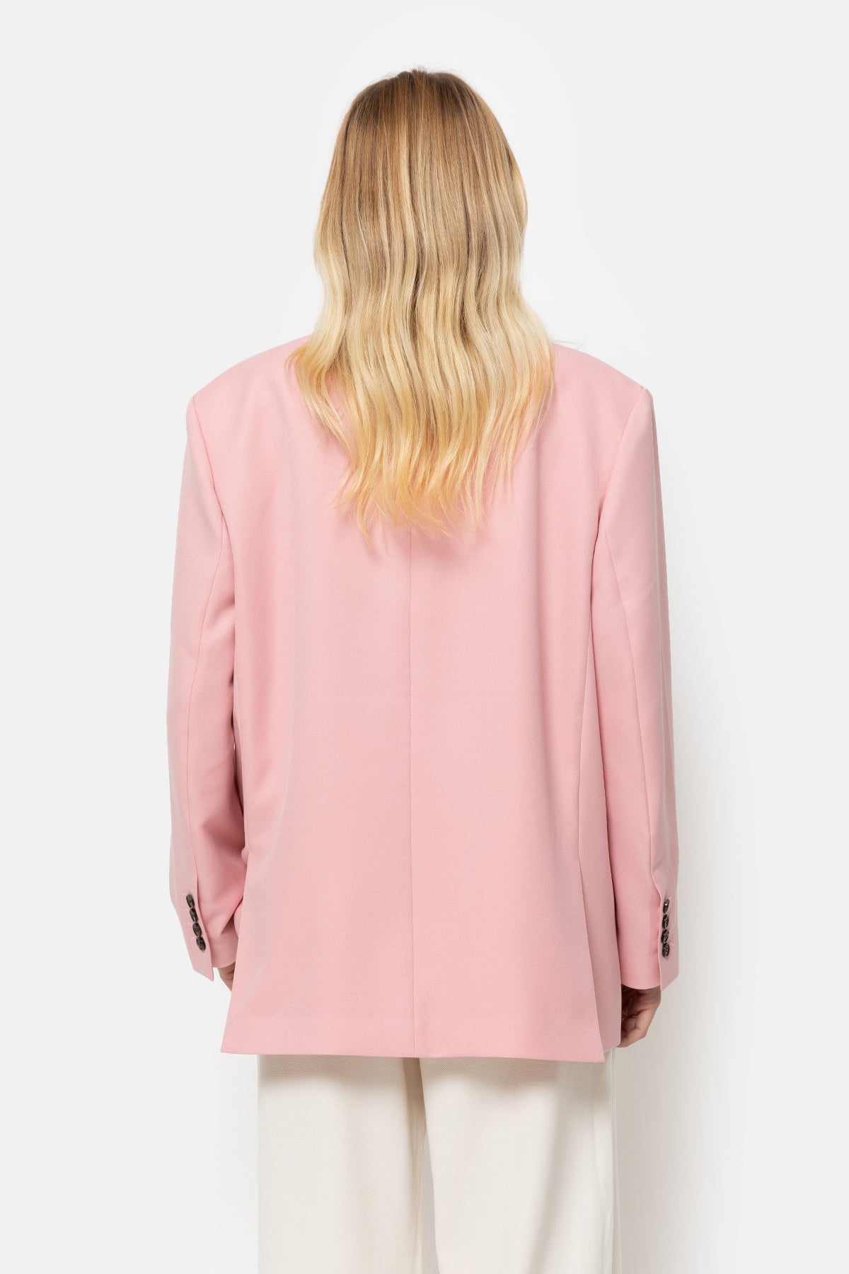 Julian Oversized Single Breasted Blazer | Pink