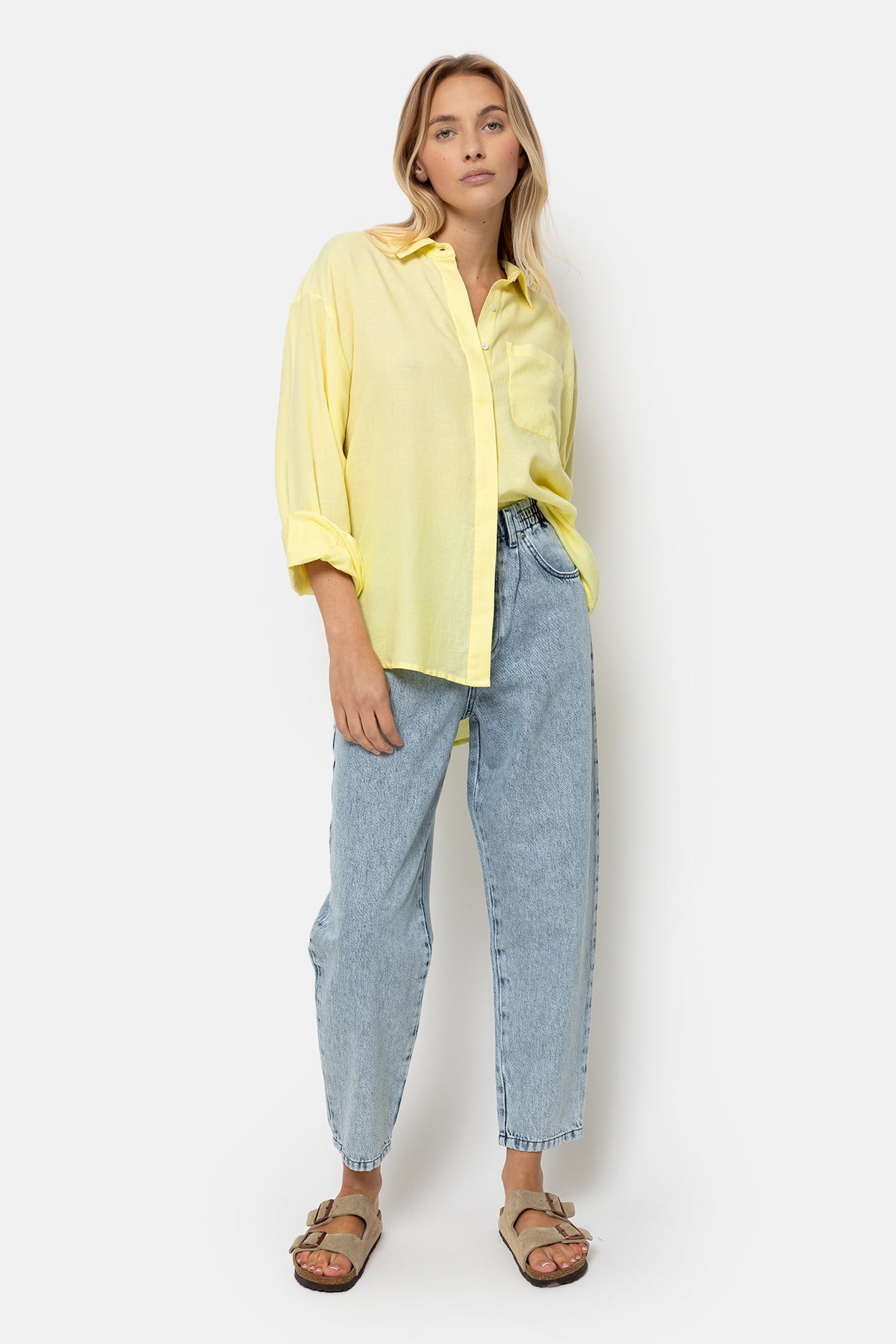 Chemise oversize Daddy | Jaune