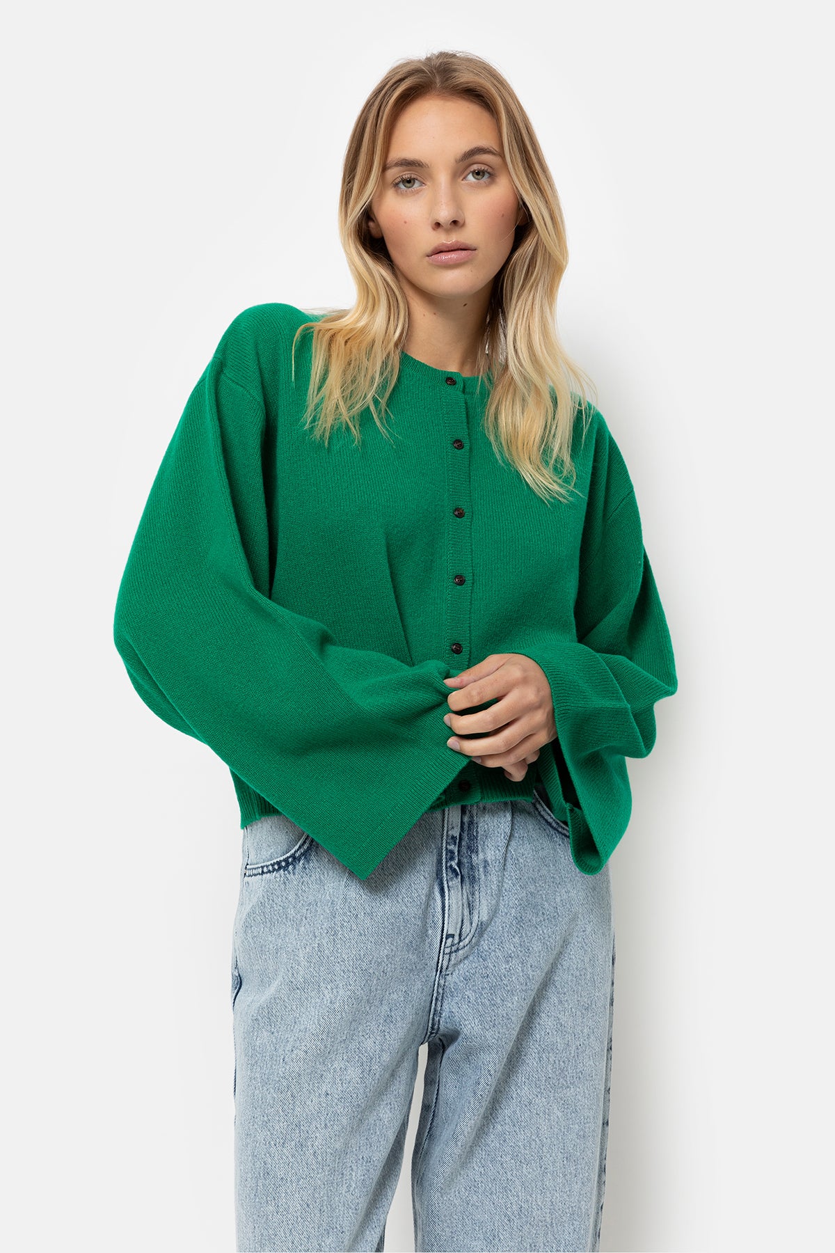 Kate Cardigan | Green – Âme antwerp