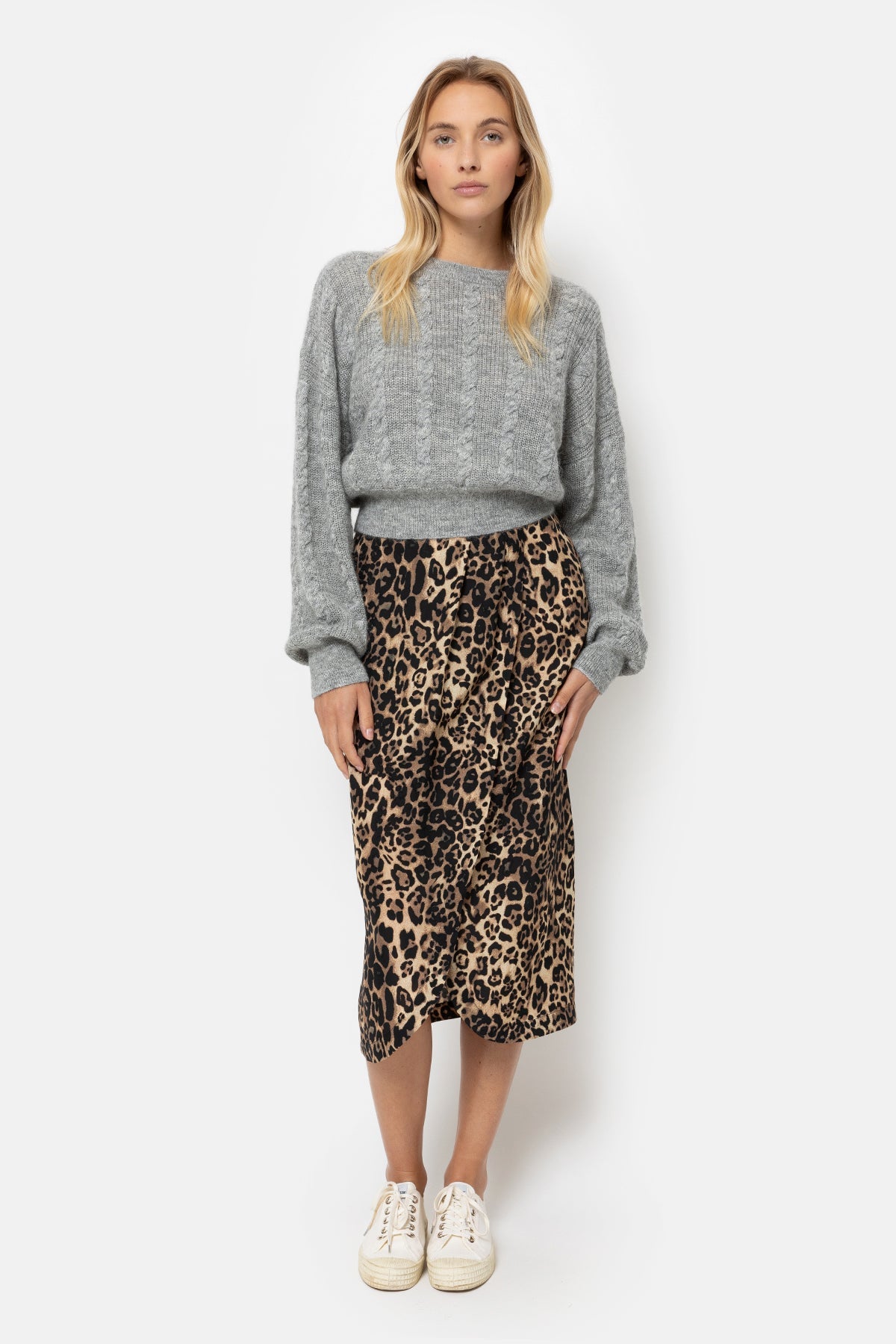 Lys Midi Skirt | Leopard