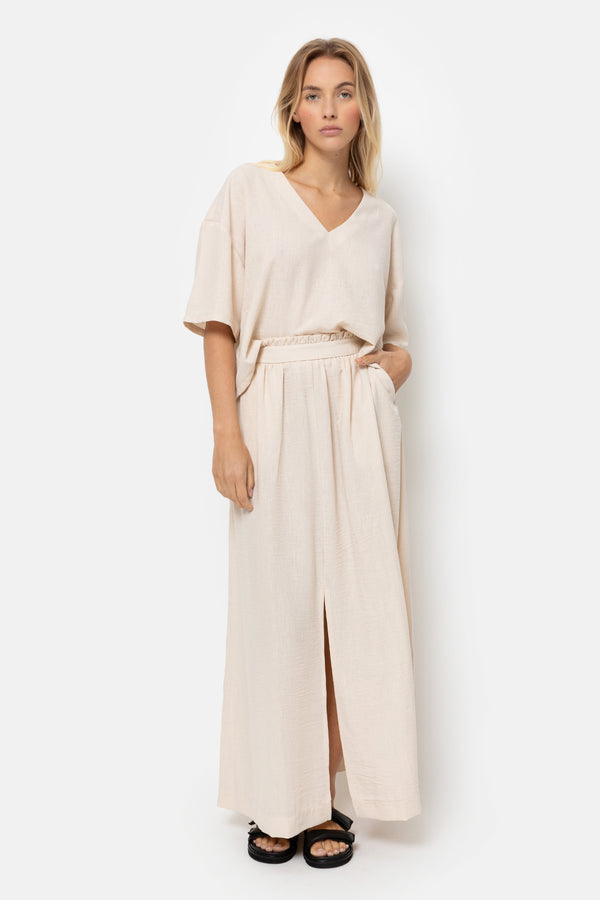 Lol Linen Top | Beige