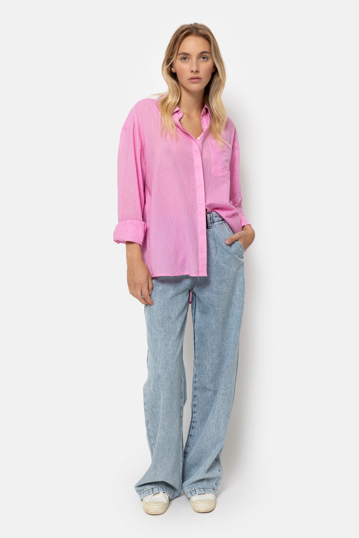 Daddy Shirt | Chambray Pink – Âme antwerp