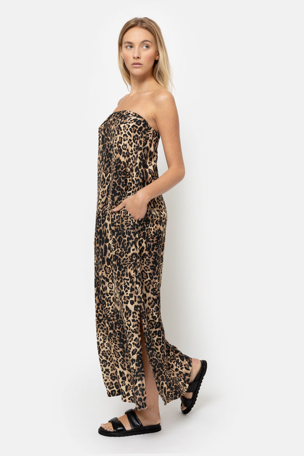 Louise Off-the-shoulder Dress | Leopard