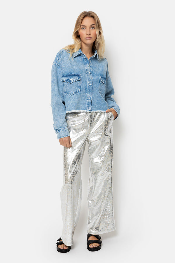 Jules Wide Pants | Silver