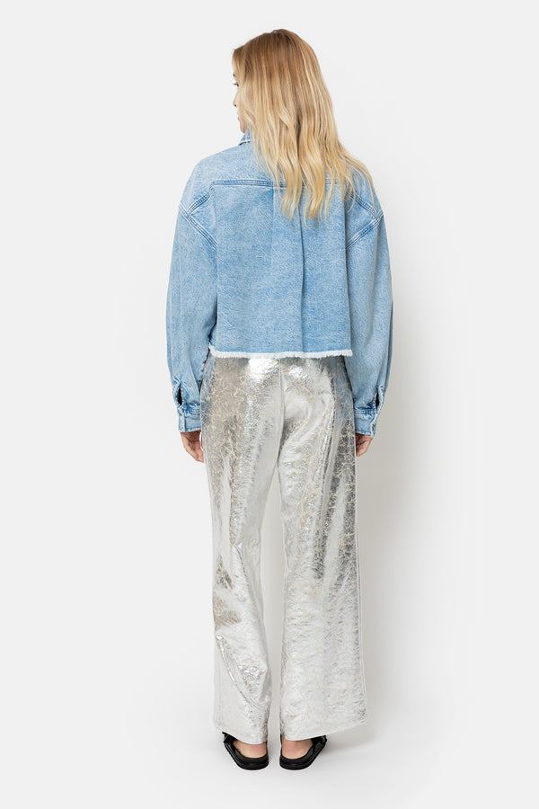 Jules Wide Pants | Silver