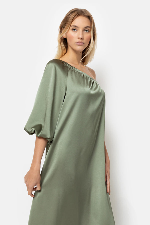 Jackie One-Shoulder Dress | Khaki