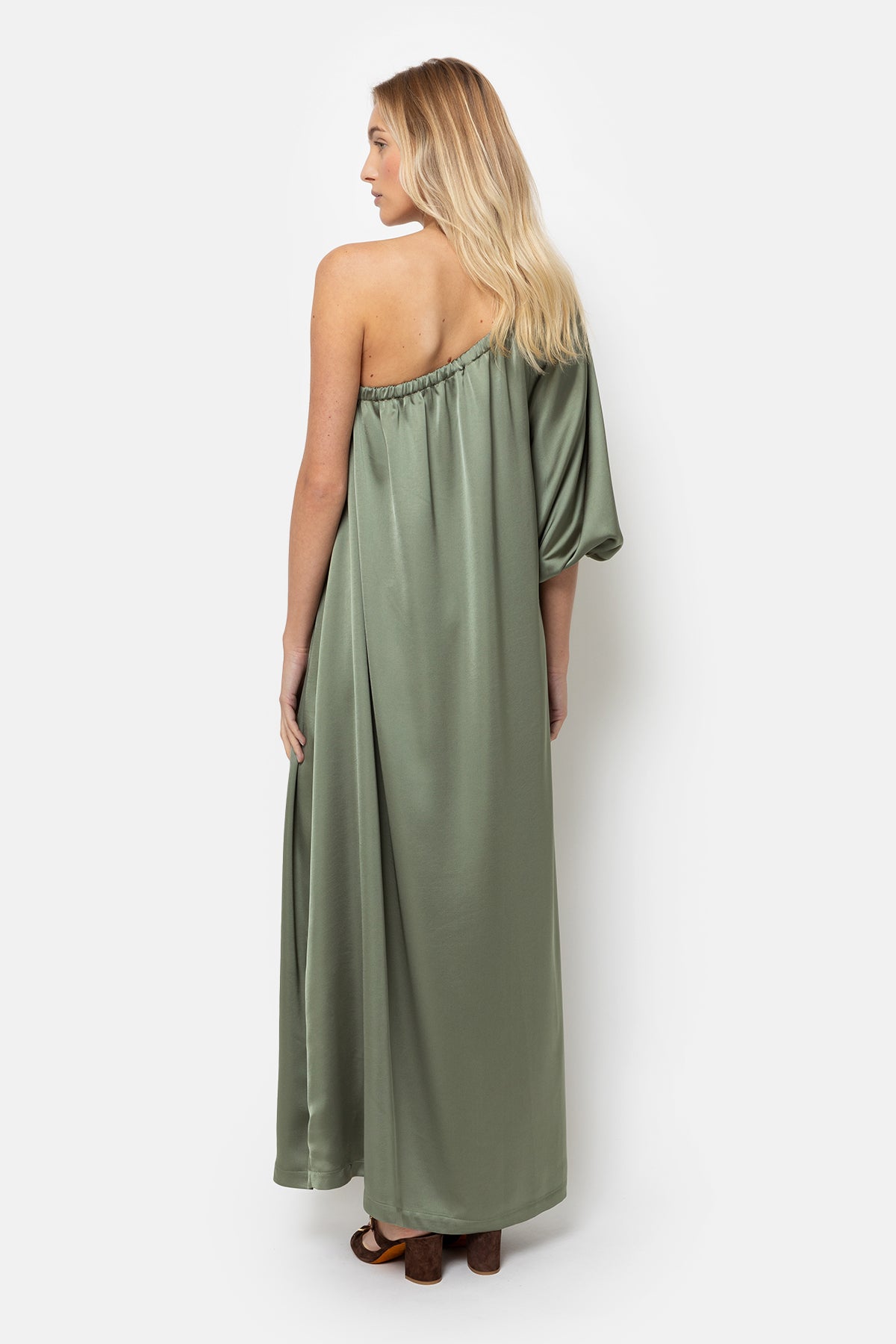 Jackie One-Shoulder Dress | Khaki