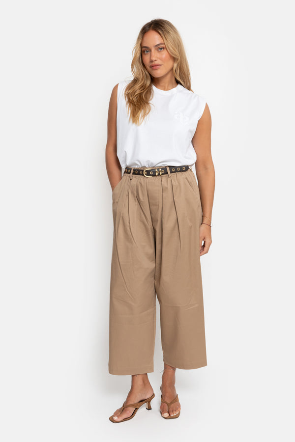 Leon-E Leather Belt | Dark brown