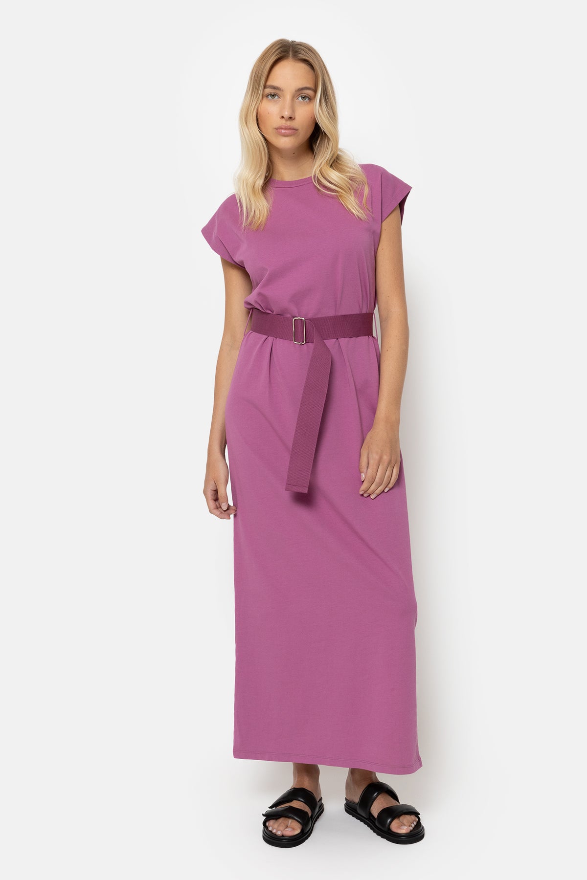 Flavie Sleeveless T-shirt Dress | Orchid Purple