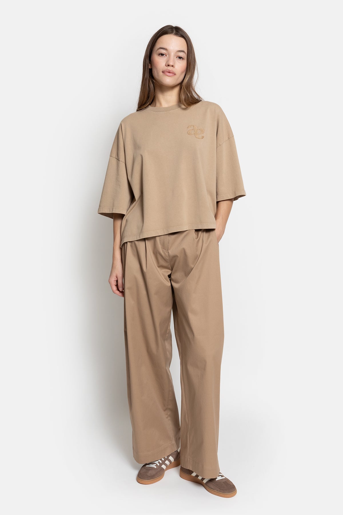 Marta Pleated Pants | Beige