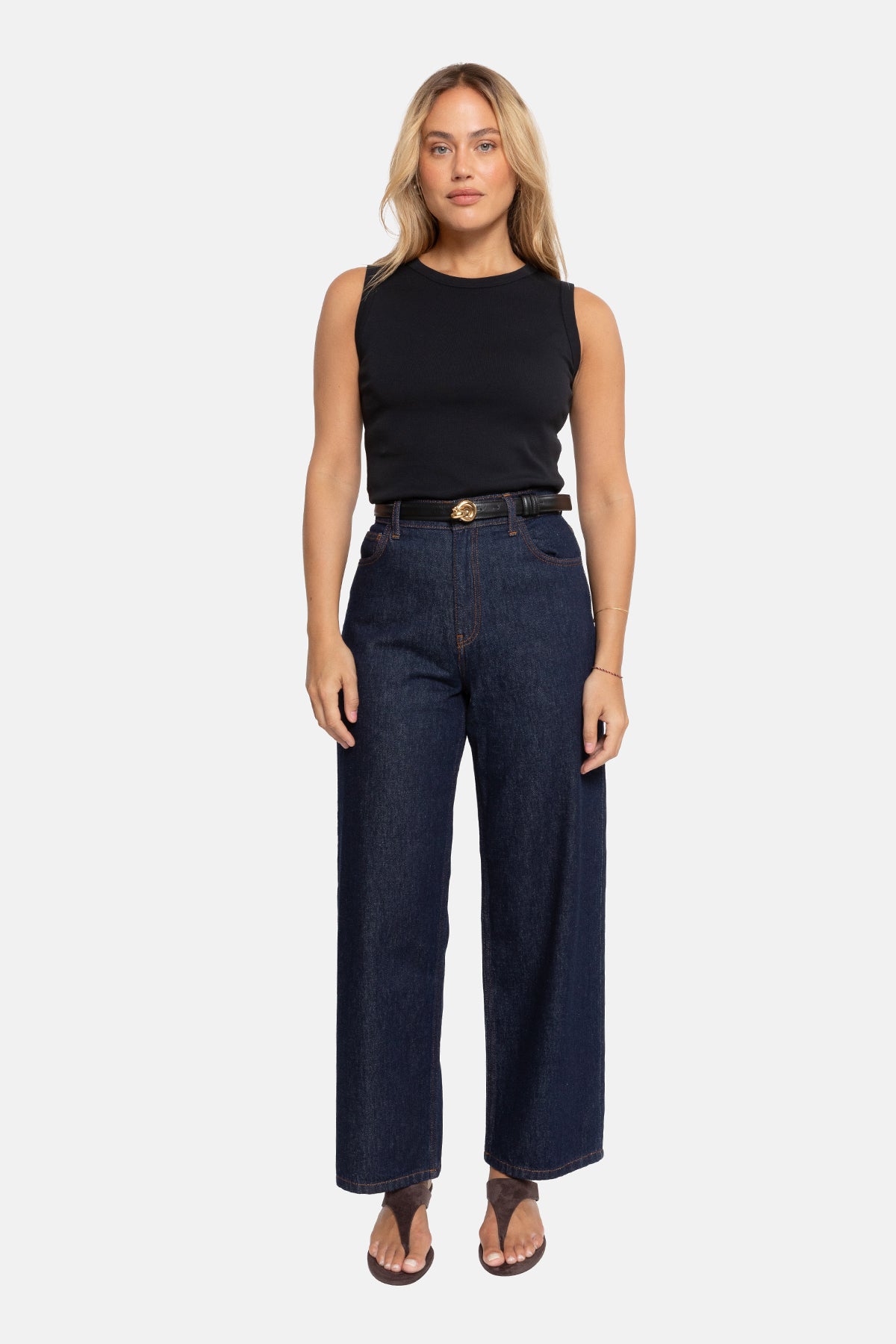 Mimi Straight Denim | Dark Blue