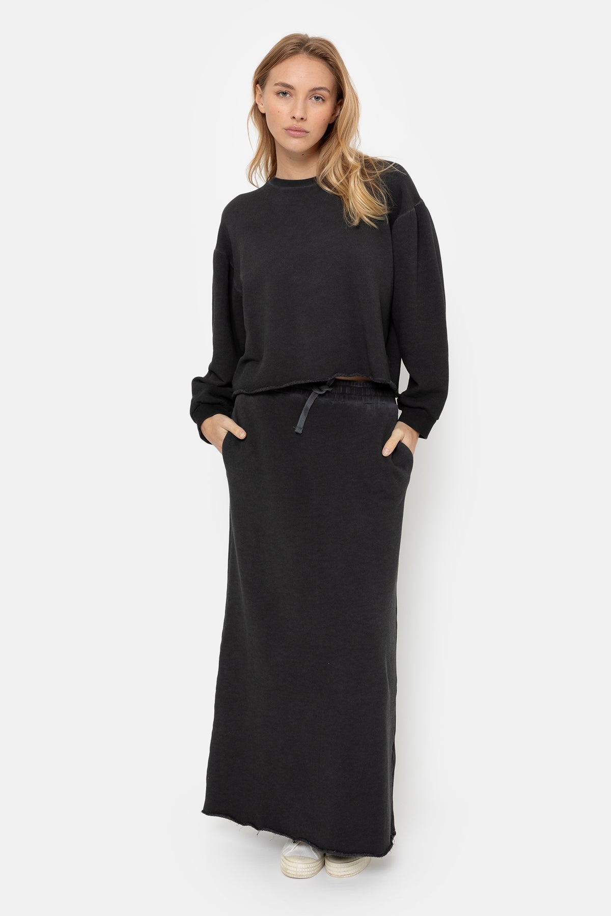 Jupe en jersey Kravitz | Charcoal