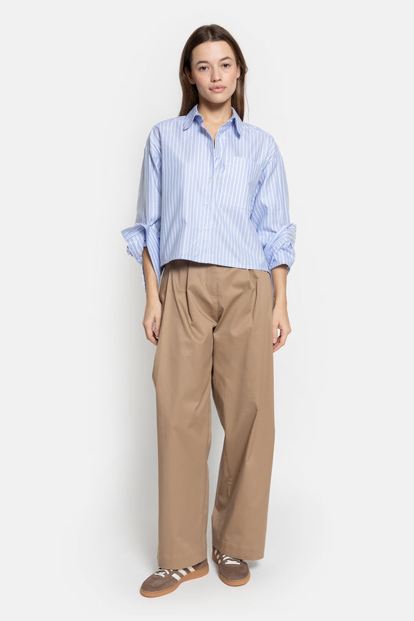 Marta Pleated Pants | Beige