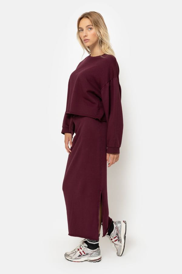 Harleen Sweatshirt | Burgundy Plum