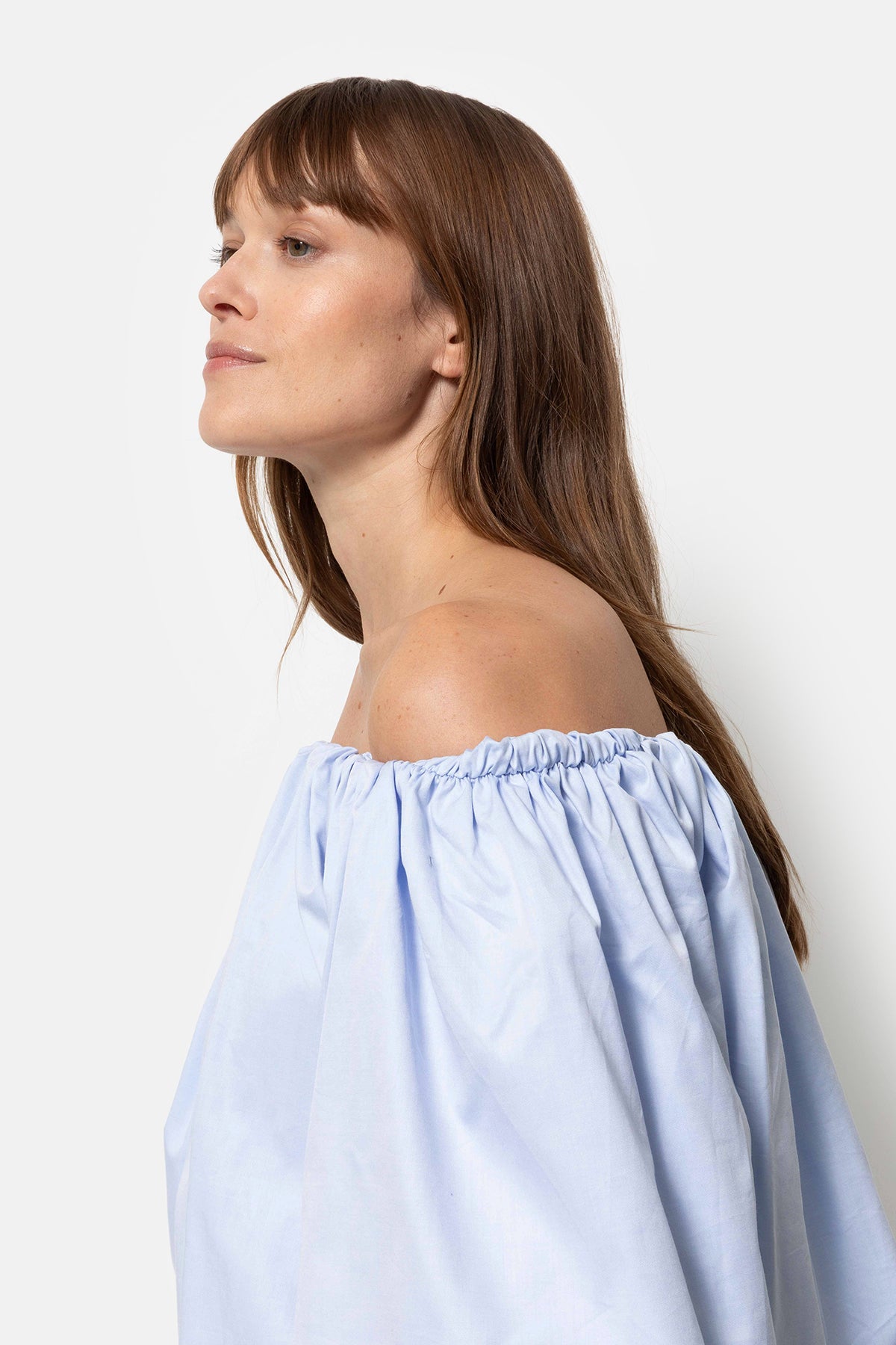 Top Now épaules dénudées | Bleu Clair