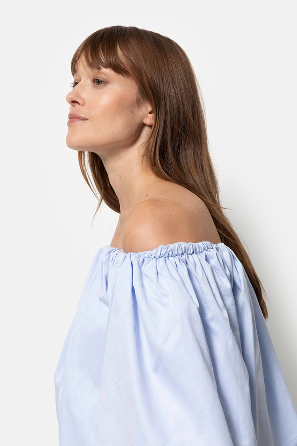 Top Now épaules dénudées | Bleu Clair