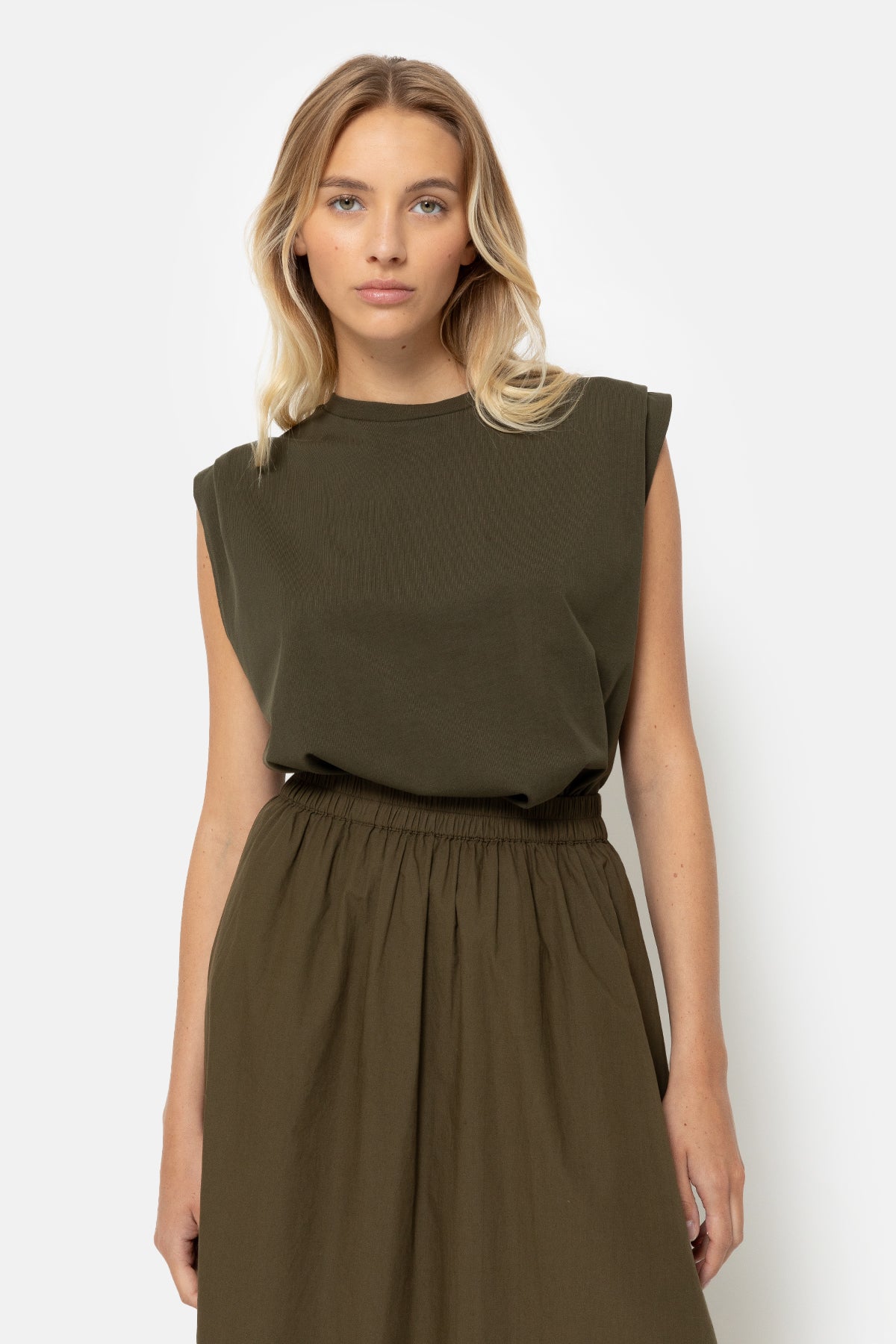 Kill Sleeveless T-shirt | Khaki Green