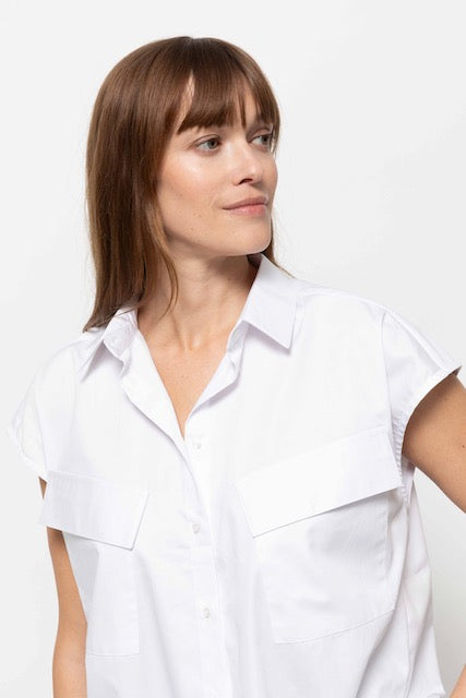 Nisrine Sleeveless Shirt | White