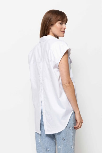 Nisrine Sleeveless Shirt | White