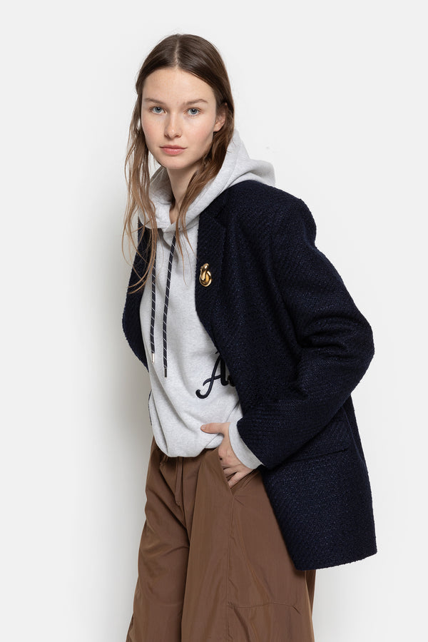 Monique Tweed Blazer | Dark blue