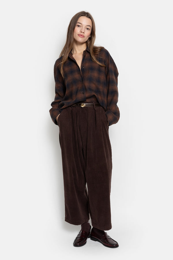 Oops Shirt | Carreaux Marron