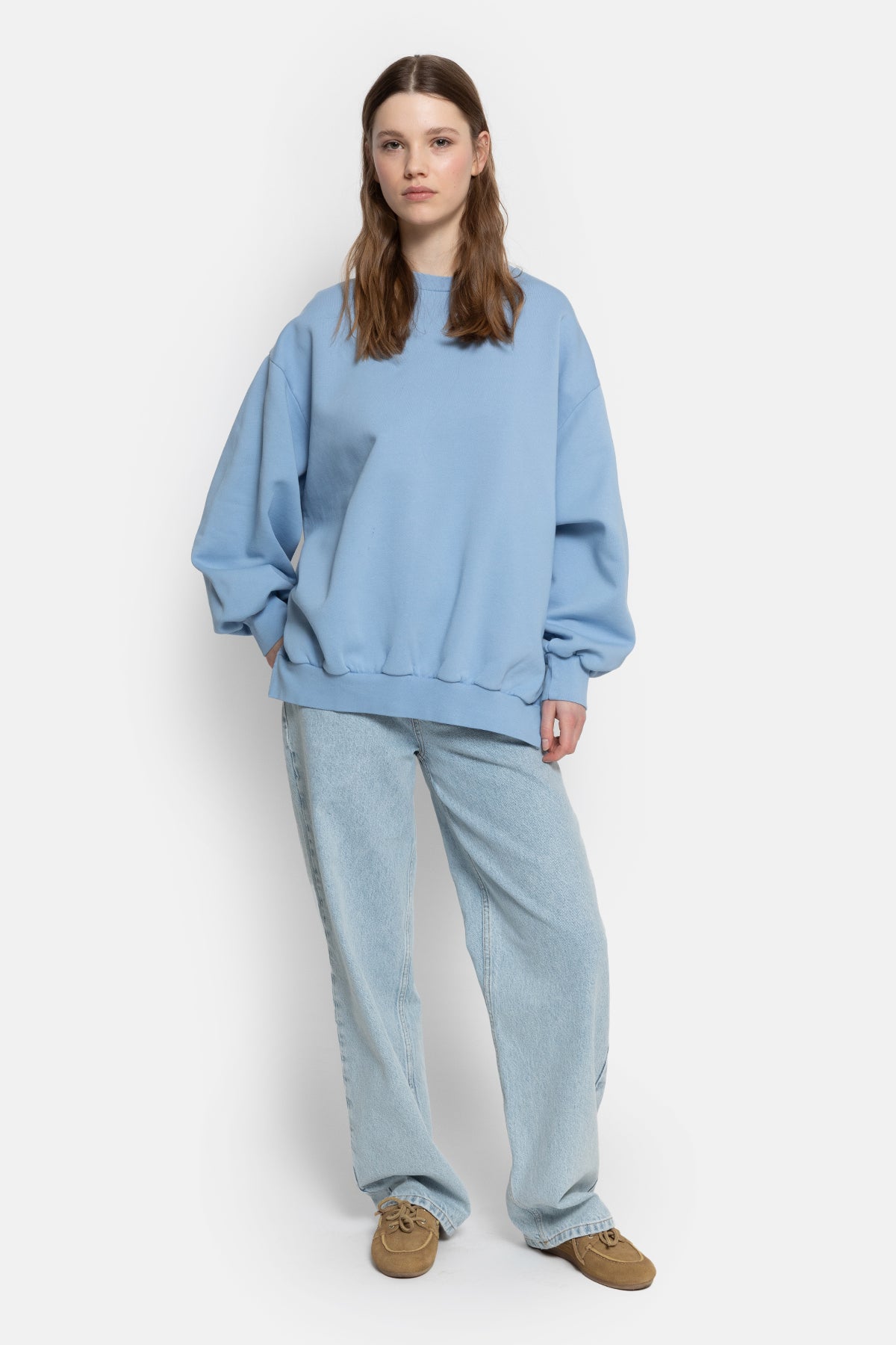 Ulla Oversized Sweatshirt | Baby Blue