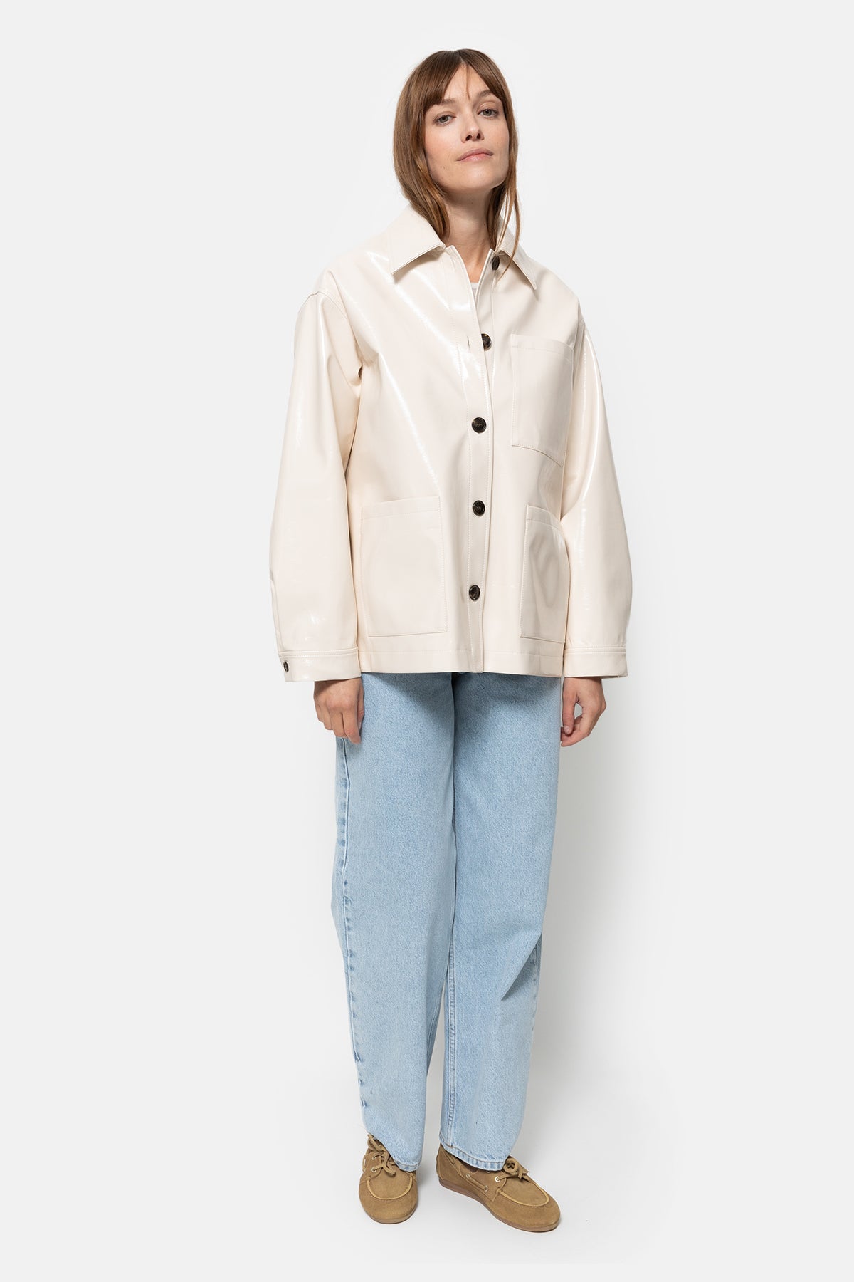 Nope Faux Leather Jacket | Off White