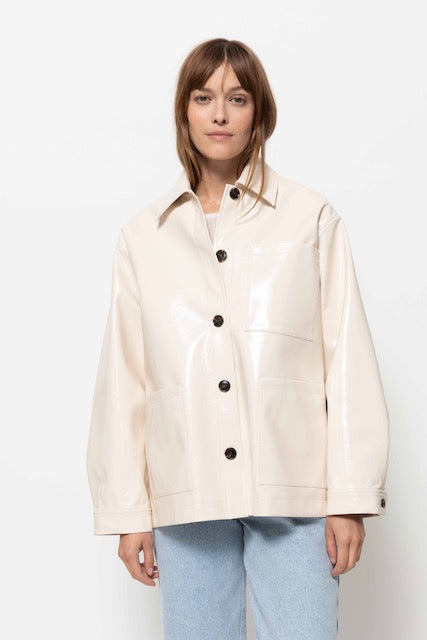 Nope Faux Leather Jacket | Off White