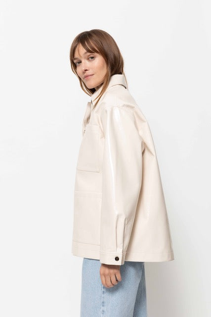 Nope Faux Leather Jacket | Off White