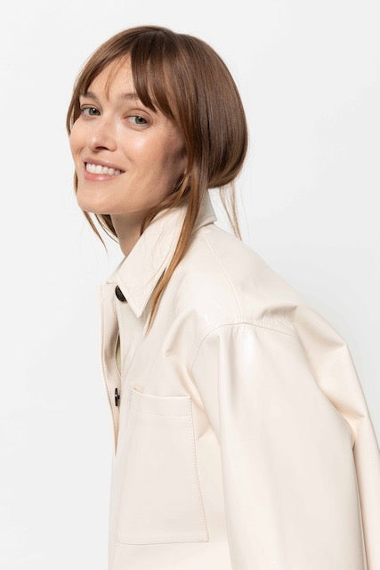 Nope Faux Leather Jacket | Off White