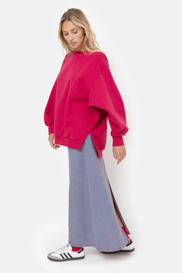 Ulla Oversized Sweatshirt | Bright Pink
