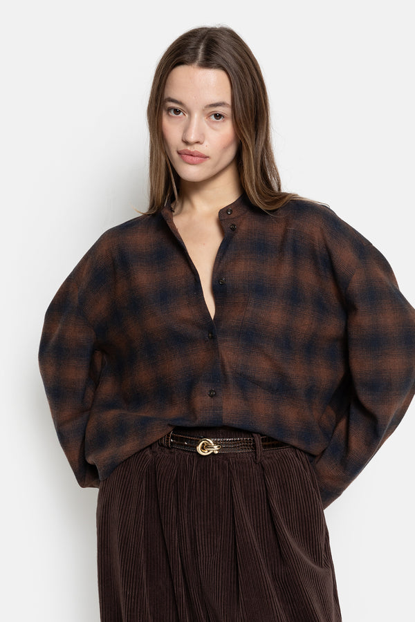Oops Shirt | Carreaux Marron