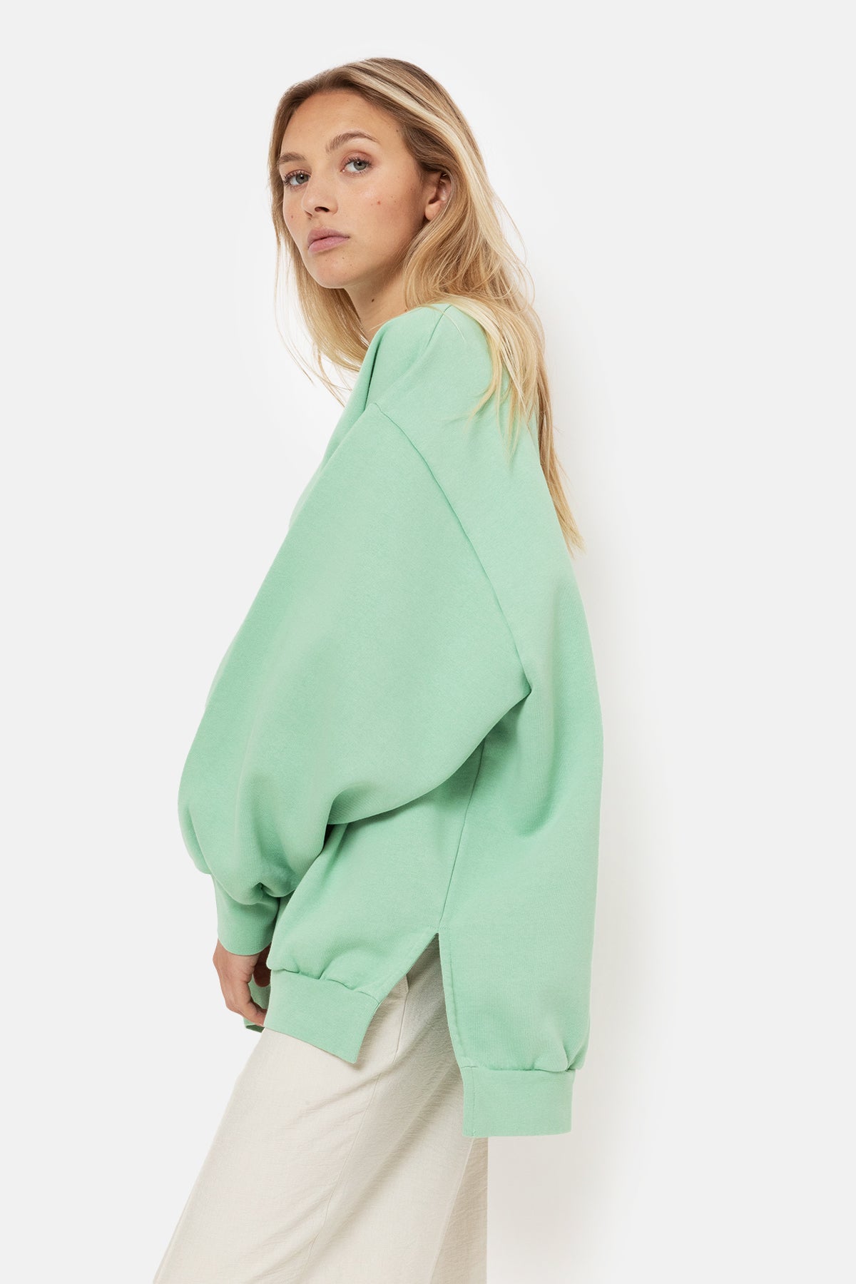Ulla Oversized Sweatshirt | Light Green